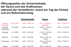 Öffnungszeiten Oktober © Stadt Merseburg Screenshot 2025 10 13 134326